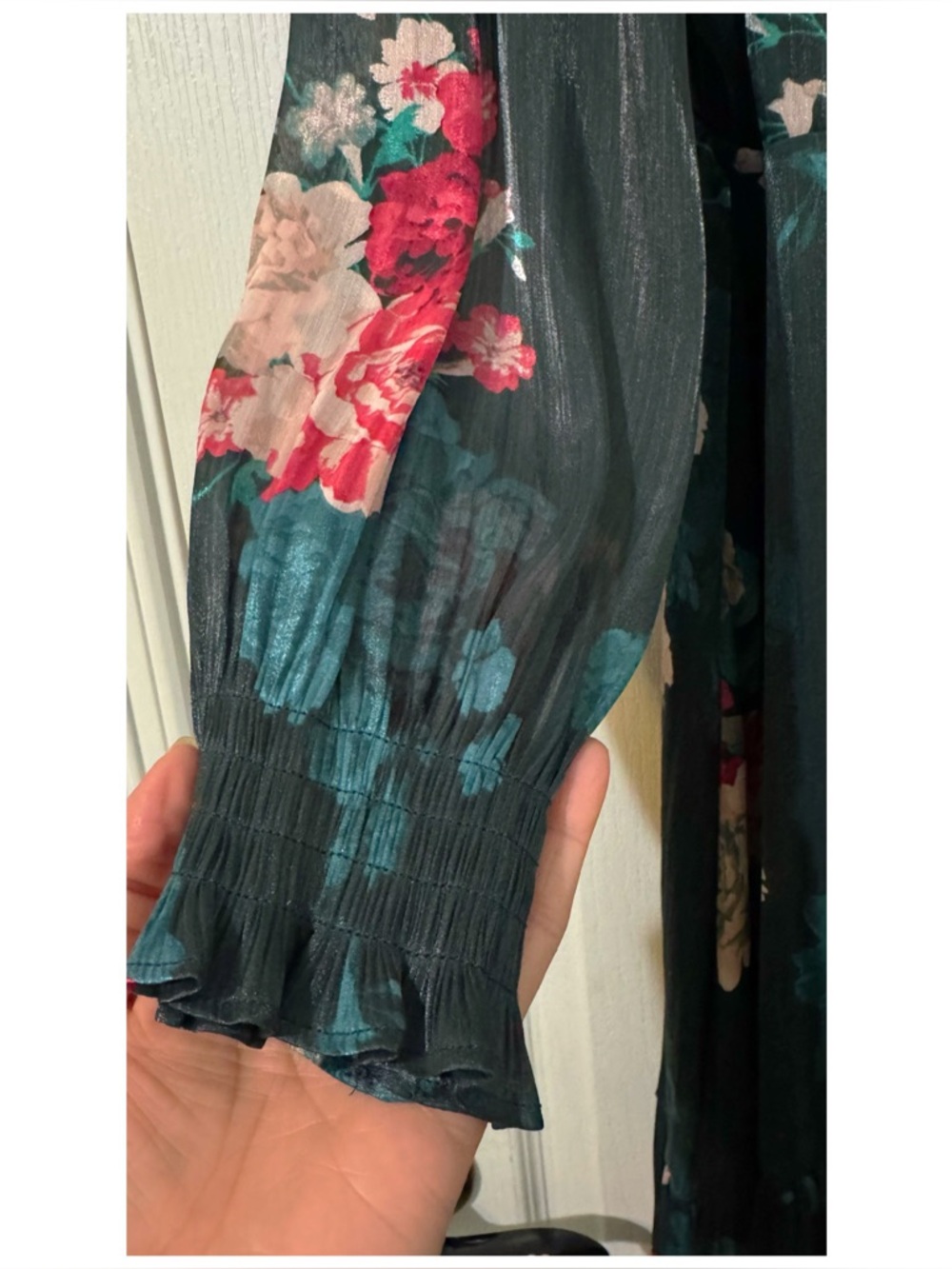 LC Lauren Conrad wrap floral print dress - Picture 6 of 15
